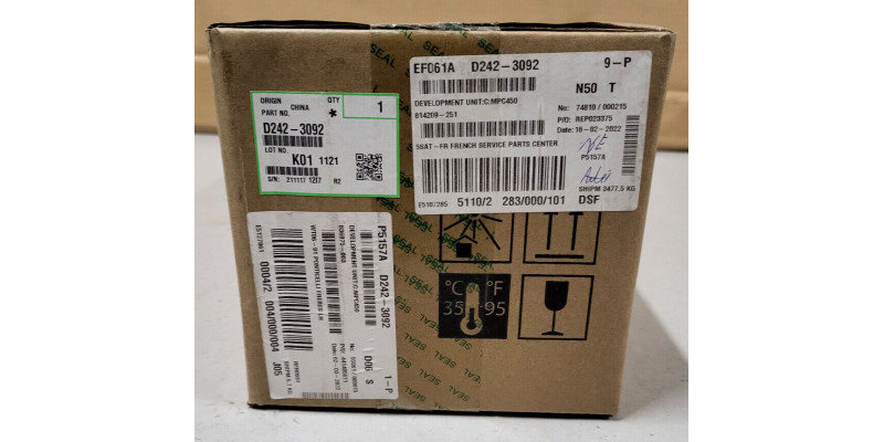 Developer Unit Ricoh Cyan D242-3092 Neu OVP A-Ware Original MP C3004 . 