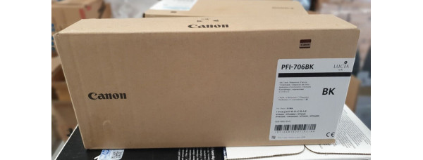 Tinte Canon PFI-706BK Schwarz Neu OVP 6681B001 IPF8300  09.2023 