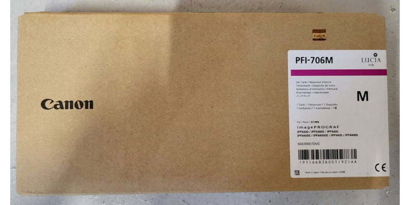 Tintenpatrone Canon PFI-706M Magenta Neu OVP B-Ware IPF 8300  10.2023 