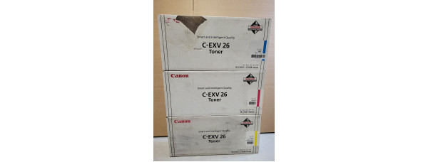 3 Toner Canon C-EXV26 CMY Neu OVP Original ImageRunner C1021  . 