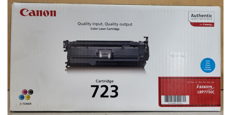 Toner Canon 723 Cyan 2643B002 Neu OVP A-Ware Original i-Sensys LBP7750C  