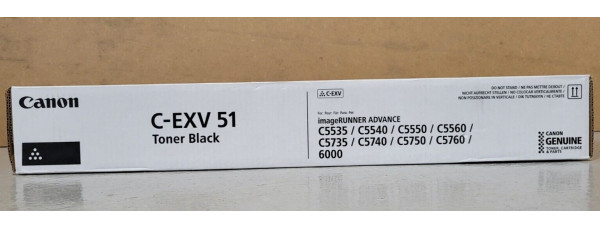 Toner Canon C-EXV51 Schwarz 0481C002 Neu OVP A-Ware Original iR ADV C5535 . 