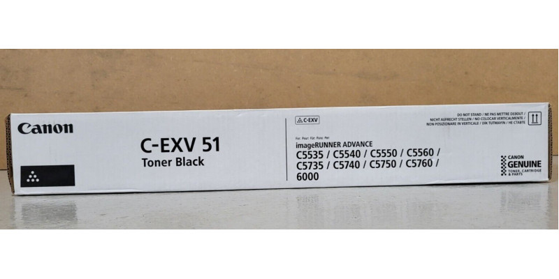 Toner Canon C-EXV51 Schwarz 0481C002 Neu OVP A-Ware Original iR ADV C5535 . 