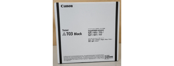 Toner Canon T03 Schwarz 2725C001 Neu OVP A-Ware Original iR ADVANCE 615 . 