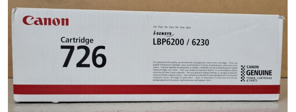Toner Canon 726 Schwarz 3483B002 Neu OVP A-Ware Original i-Sensys LBP6200 . 