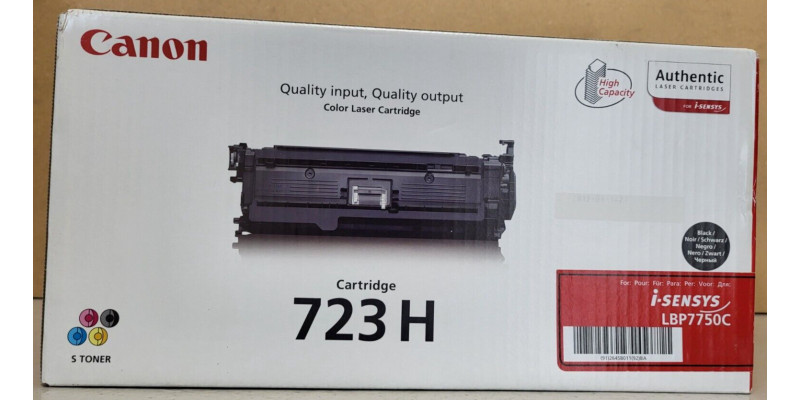 Toner Canon 723H Schwarz 2645B002 Neu OVP A-Ware Original i-Sensys LBP7750C  