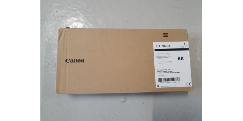Tinte Canon PFI-706BK Schwarz Neu OVP 6681B001 IPF8300  05.2025 
