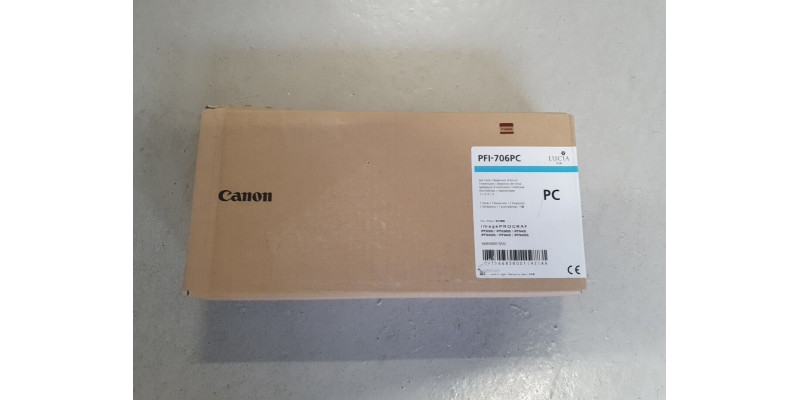 Tinte Canon PFI-706PC Photo Cyan Neu OVP 6685B001 A-Ware IPF8300  06.2025 