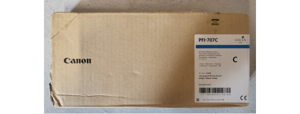 Tintenpatrone Canon PFI-707C Cyan Neu OVP Original iPF830   07.2018 