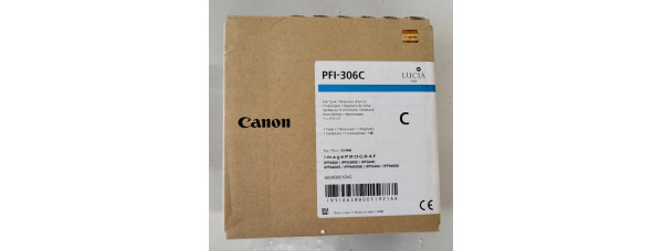 Tinte Canon PFI-306C Cyan Neu OVP B-Ware imagePrograf iPF8300  09.2022 