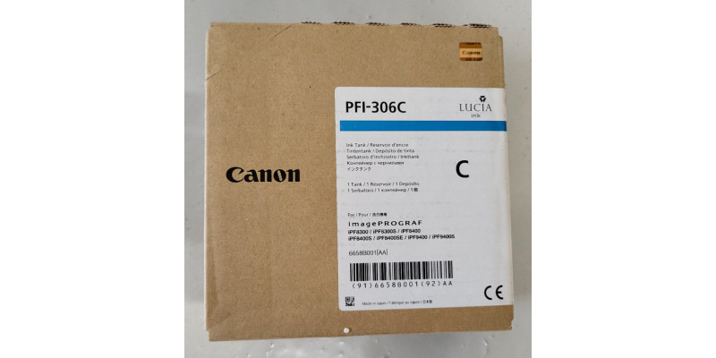 Tinte Canon PFI-306C Cyan Neu OVP B-Ware imagePrograf iPF8300  09.2022 