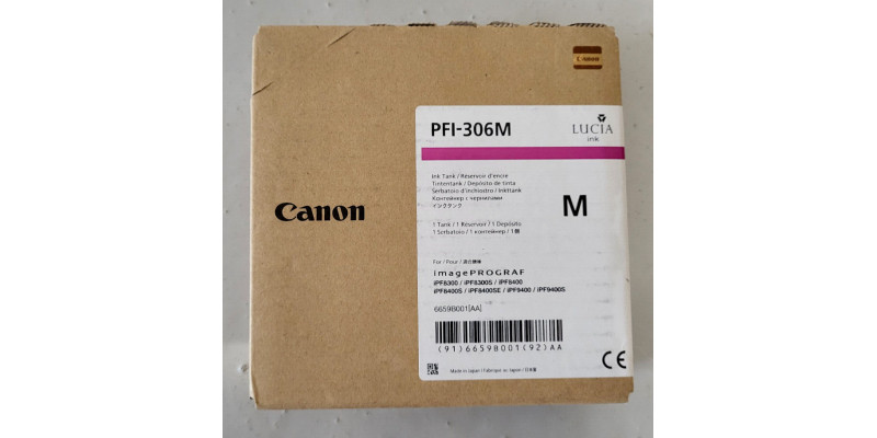 Tinte Canon PFI-306M Magenta Neu OVP B-Ware imagePrograf iPF8300  03.2023 