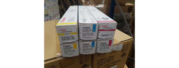 6 Toner Canon C-EXV34 CMY Neu OVP A-Ware Original IR C2020  . 