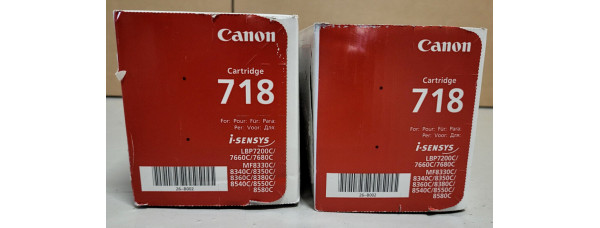 2 Canon Toner 718 Schwarz 2662B005 Neu OVP i-SENSYS LBP7210  