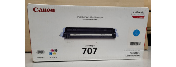 Toner Canon 707 Cyan 9423A004 Neu OVP Original i-Sensys LBP5000  . 