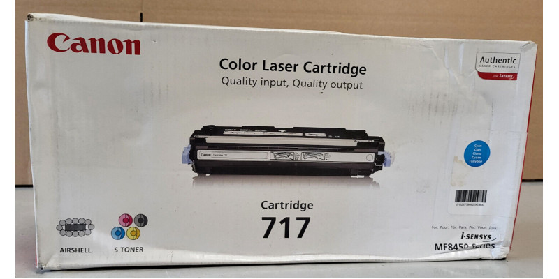 Toner Canon 717 Cyan 2577B002 Neu OVP Original i-Sensys MF8450  . 