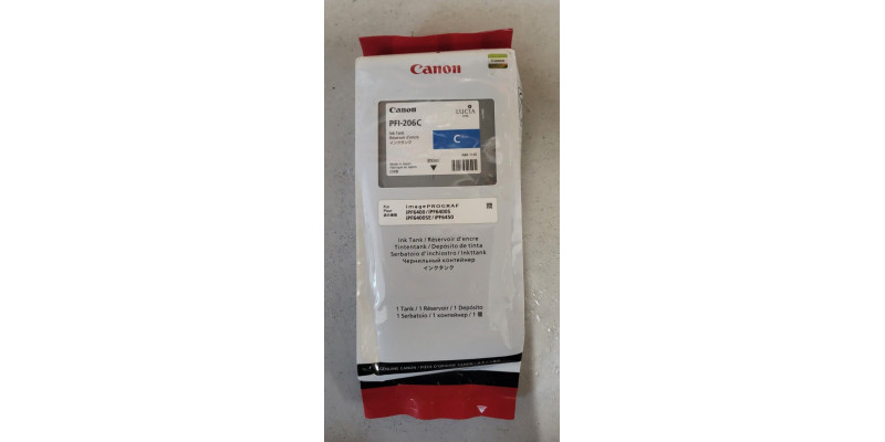 Tintenpatrone Canon PFI-206C Cyan Neu OVP Original iPF6400 MHD: 09.2017 