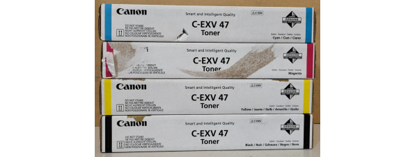 4 Canon Toner C-EXV47 CMYK Neu OVP Original imageRUNNER ADV C250  . 