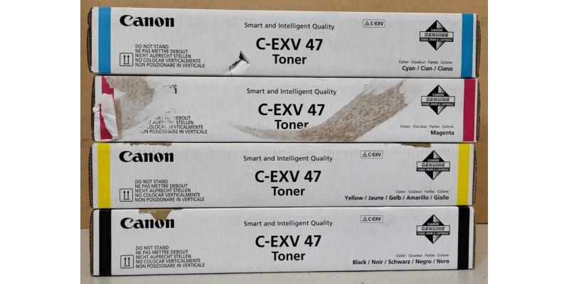 4 Canon Toner C-EXV47 CMYK Neu OVP Original imageRUNNER ADV C250  . 