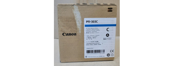 Tintenpatrone Canon PFI-303C Cyan Neu OVP B-Ware Original iPF 810 . 08.2020 