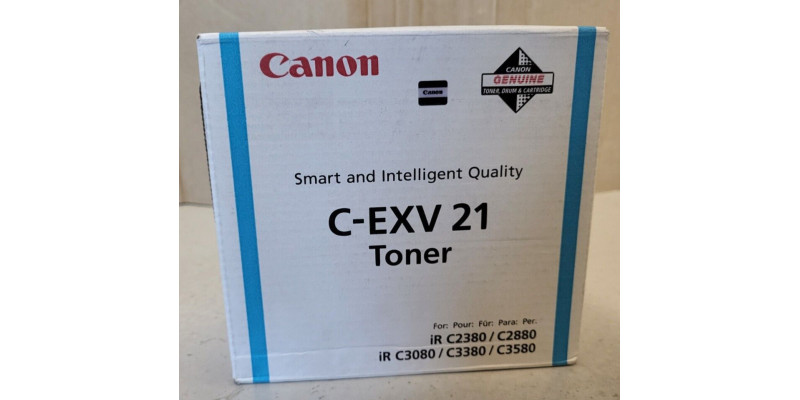 Toner Canon C-EXV21 Cyan 0453B002 Neu OVP A-Ware Original IR C2880 C3380  