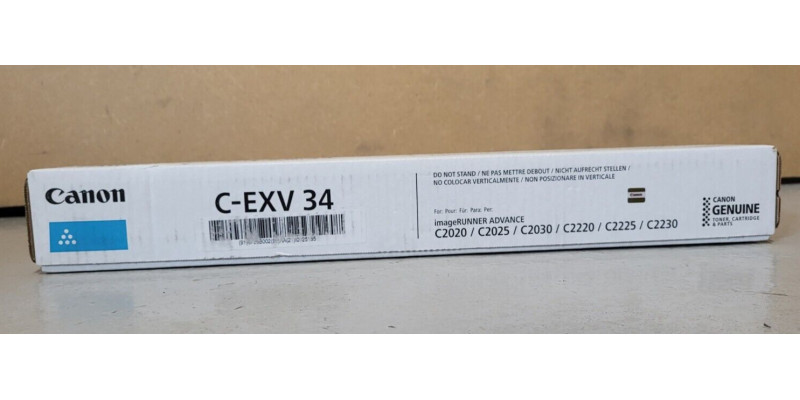 Toner Canon C-EXV34 Cyan 3783B002 Neu OVP Original iR Advance C2020 . 