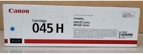 Toner Canon 045H Cyan 1245C002 Neu OVP B-Ware Original i-Sensys LBP610C . 