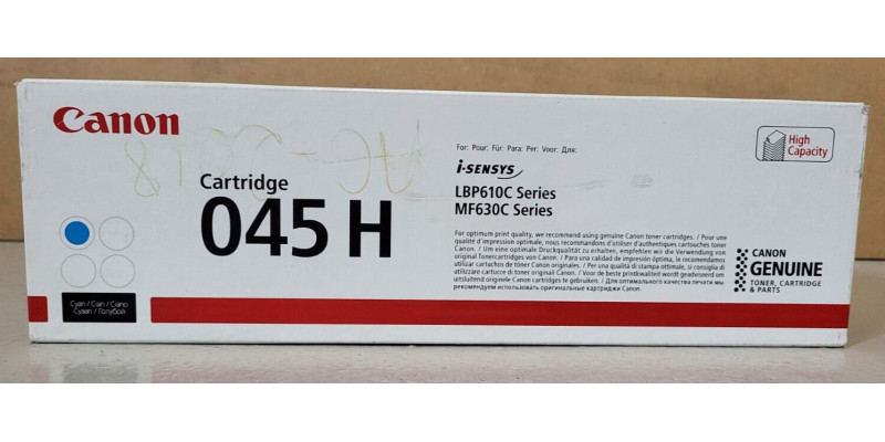 Toner Canon 045H Cyan 1245C002 Neu OVP B-Ware Original i-Sensys LBP610C . 