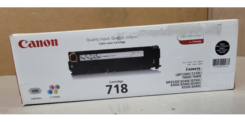 Toner Canon 718 Schwarz 2662B002 Neu OVP Original i-SENSYS LBP7200C  