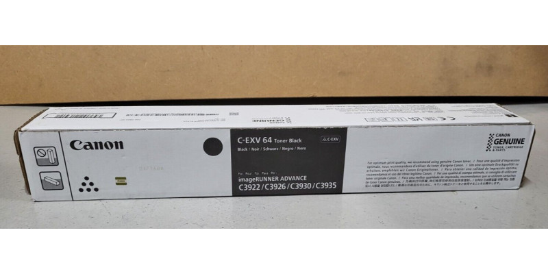Toner Canon C-EXV64 Black Neu OVP A-Ware 5753C002 Original IR ADV C3922  