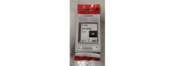 Tintenpatrone Canon PFI-107BK Schwarz Neu OVP A-Ware Original iPF670 MHD: 09.25 
