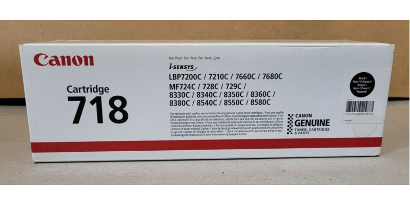 Toner Canon 718 Schwarz 2662B002 Neu OVP A-Ware Original i-SENSYS LBP7200C  