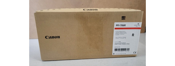 Tintenpatrone Canon PFI-706R Rot Neu OVP B-Ware Original iPF 8300 . 06.2023 