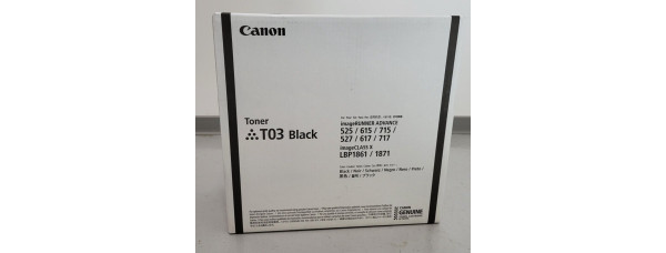 Toner Canon T03 Schwarz 2725C001 Neu OVP Original iR ADVANCE 615 . 