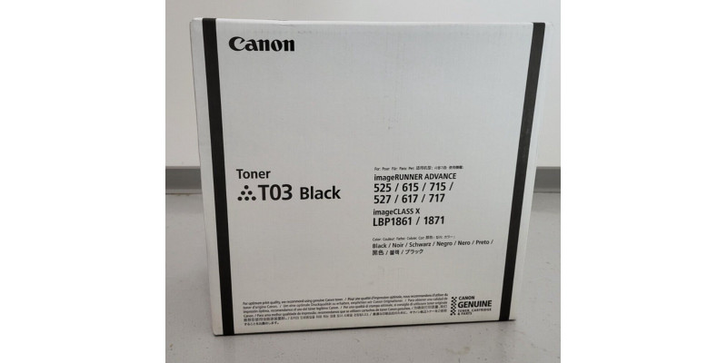 Toner Canon T03 Schwarz 2725C001 Neu OVP Original iR ADVANCE 615 . 