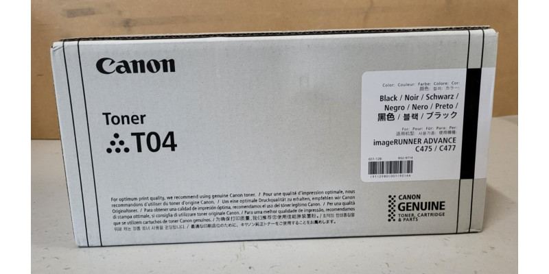 Toner Canon T04 Schwarz 2980C001 Neu OVP Original iR Advance C475 C477 . 