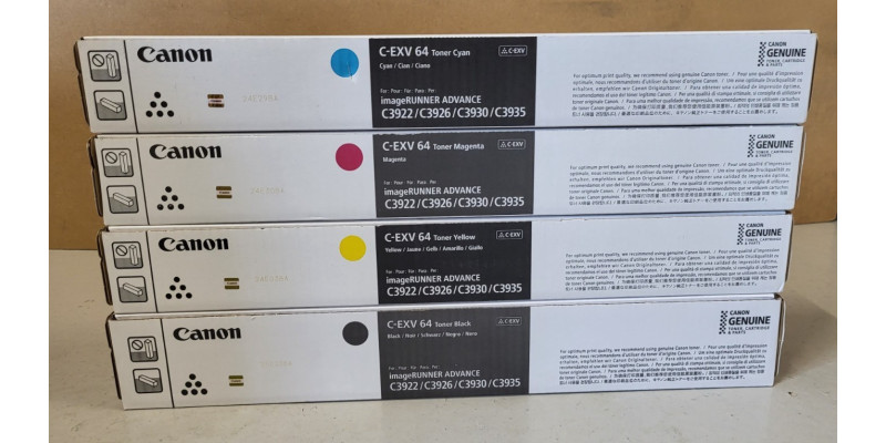 4 Toner Canon C-EXV64 Neu OVP A-Ware Original imageRUNNER ADV C3922 C3926  