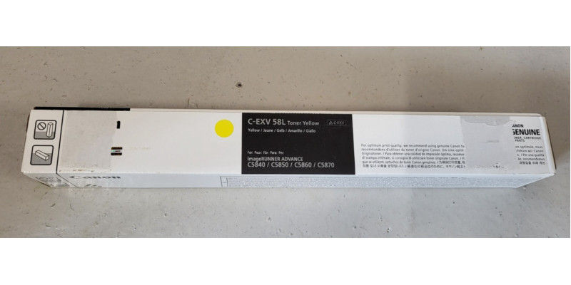 Toner Canon C-EXV58L Gelb 3769C002 Neu OVP Original IR ADV C5840 C5860 . 