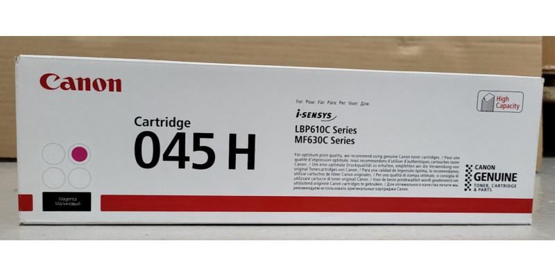 Toner Canon 045H Magenta 1244C002 Neu OVP A-Ware Original i-Sensys LBP610C . 
