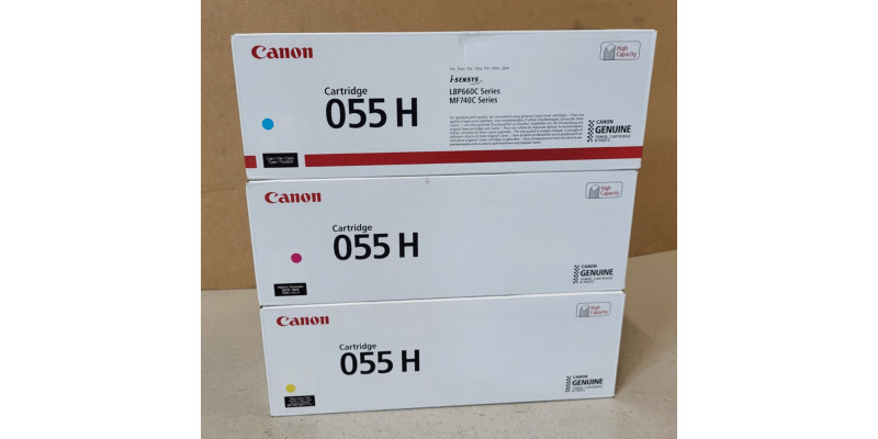 3 Toner Canon 055H Neu OVP A-Ware Original i-SENSYS LBP660C MF740C . 