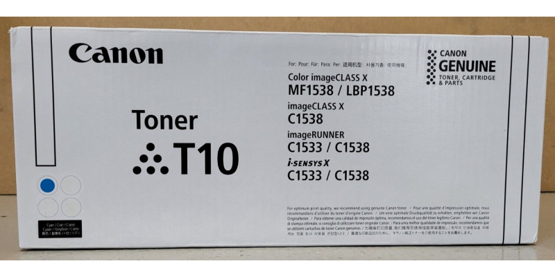 Toner Canon T10 Cyan 4565C001 Neu OVP A-Ware Original iR C1533   