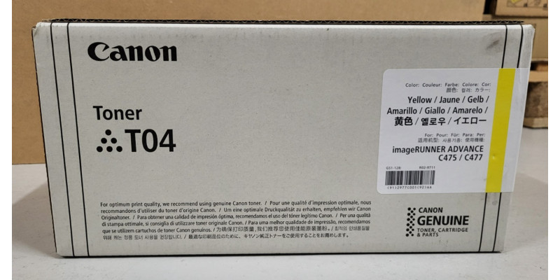Toner Canon T04 Gelb 2977C001 Neu OVP A-Ware Original iR Advance C475 C477  