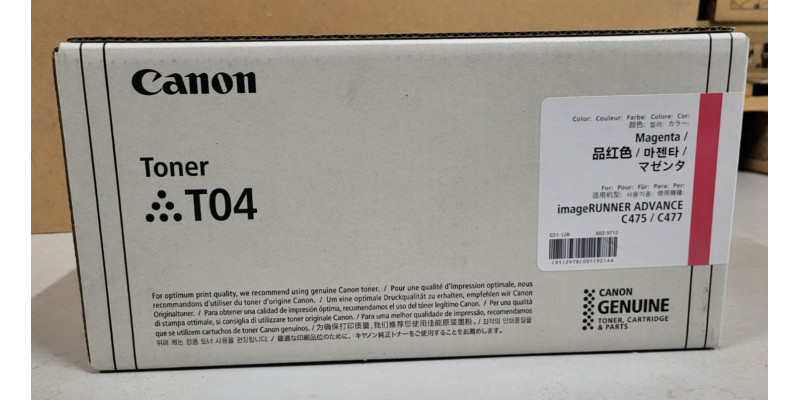 Toner Canon T04 Magenta 2978C001 Neu OVP A-Ware Original iR Adv C475 C477 Rg Mws 