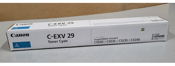 Toner Canon C-EXV29 Cyan 2794B002 Neu OVP A-Ware Original iR Advance C5030 Rg 