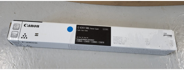 Toner Canon C-EXV58L Cyan 3767C002 Neu OVP Original IR ADV C5840 C5860 Rg MwSt 