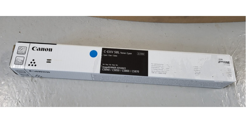Toner Canon C-EXV58L Cyan 3767C002 Neu OVP Original IR ADV C5840 C5860 Rg MwSt 