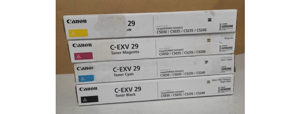 4 Toner Canon C-EXV 29 Neu OVP Original iR Advance C5030 C5035 C5235 Rg MwSt 