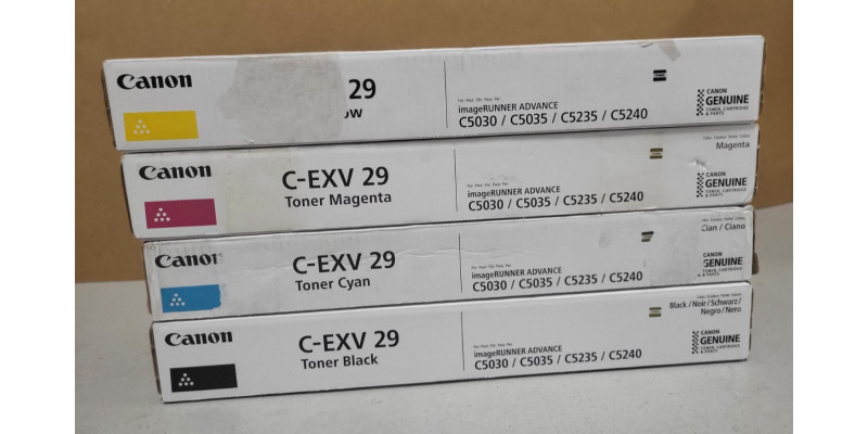 4 Toner Canon C-EXV 29 Neu OVP Original iR Advance C5030 C5035 C5235 Rg MwSt 