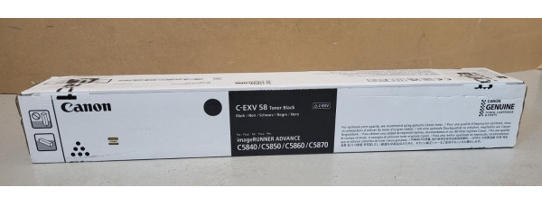 Toner Canon C-EXV58 Schwarz 3763C002 Neu OVP Original IR ADV C5840 Rg MwSt. 