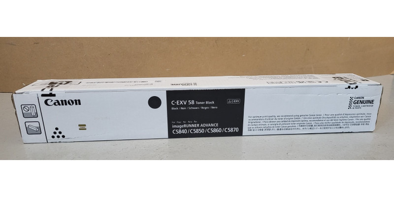 Toner Canon C-EXV58 Schwarz 3763C002 Neu OVP Original IR ADV C5840 Rg MwSt. 